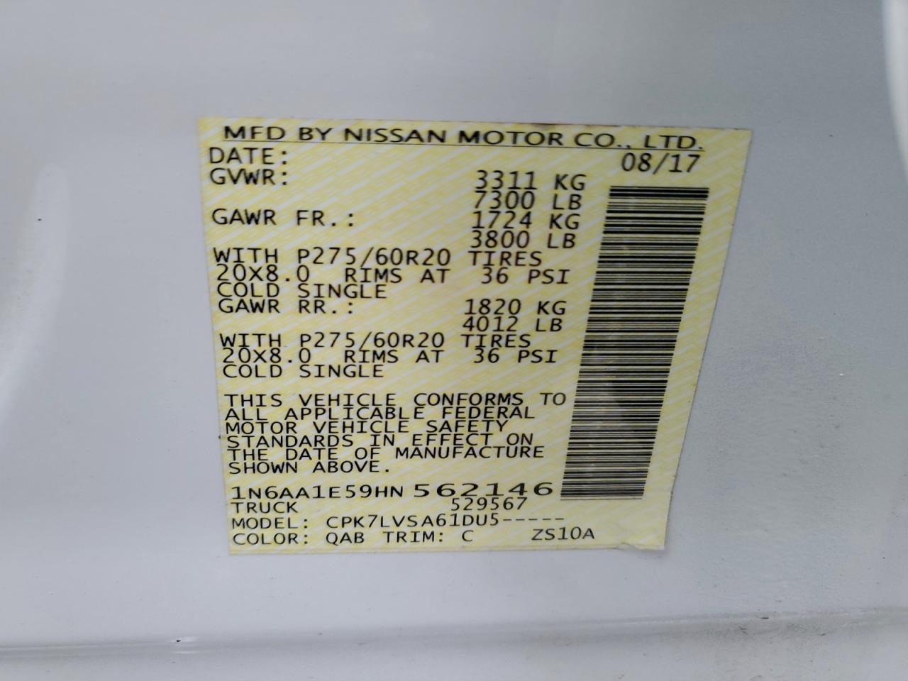 Nissan Titan Sv Image 8