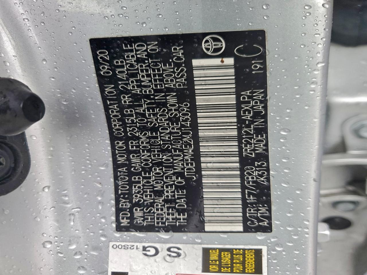 Toyota Corolla Le Image 8