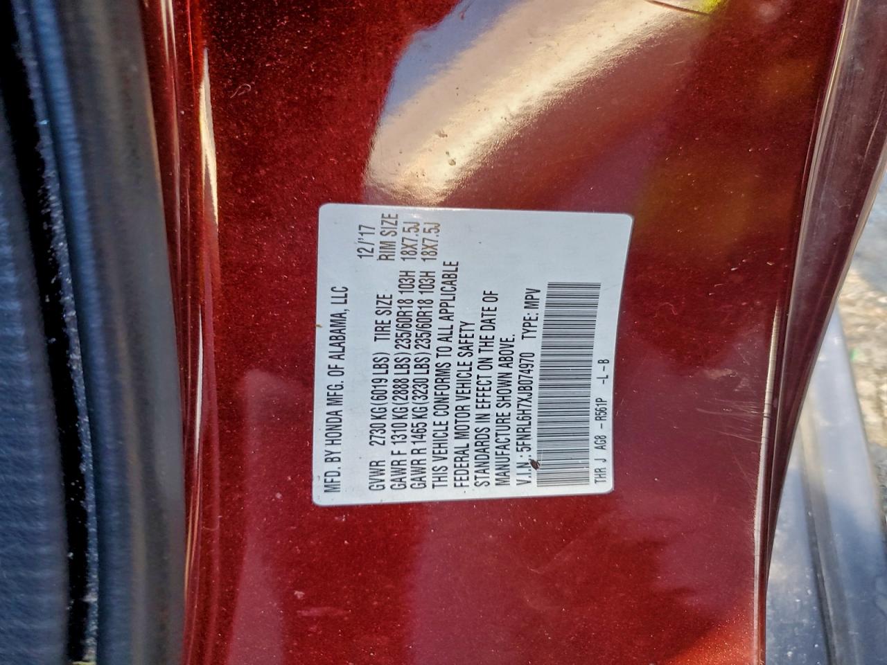 Honda Odyssey Exl Image 11