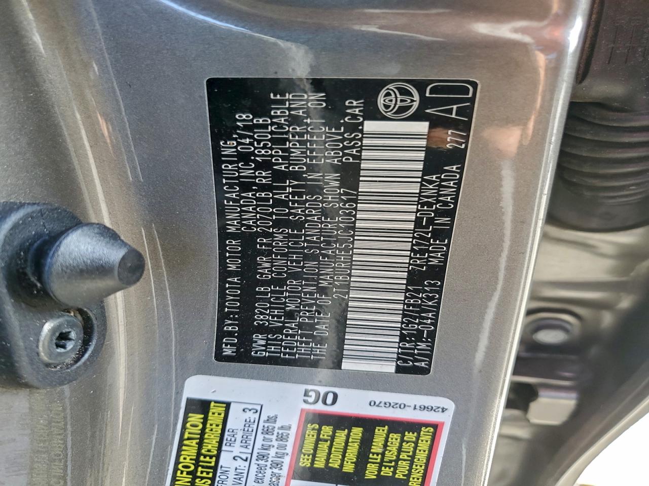 Toyota Corolla L Image 11