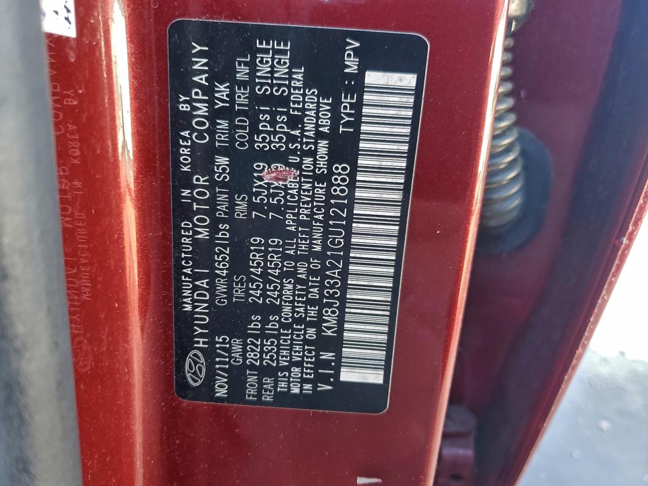 Hyundai TUCSON Limited Image 13