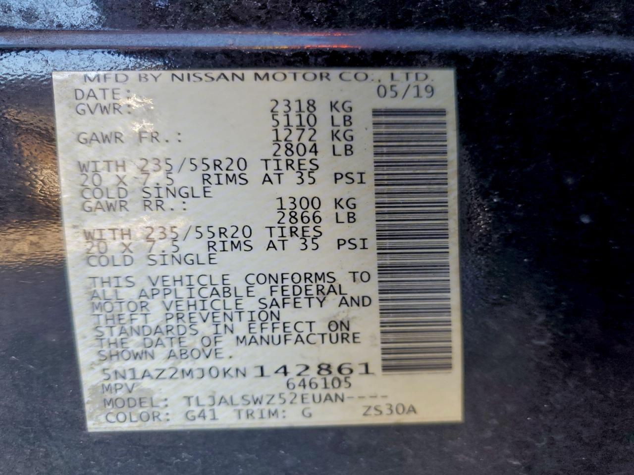 Nissan Murano S Image 12