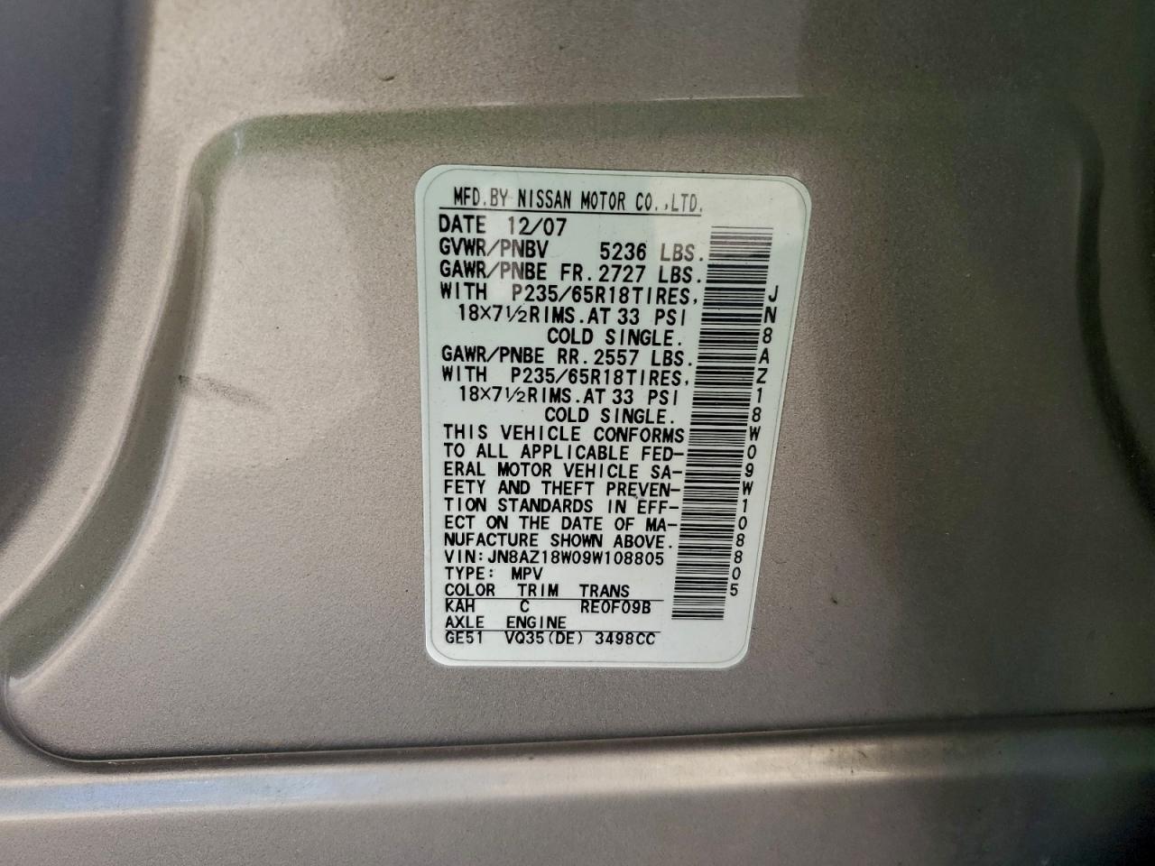 Nissan Murano S Image 13